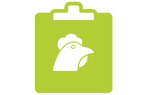 Software icon representing CAT²’s Inspection & Disposition solution for poultry plants, used to record online defect data and support regulatory compliance.