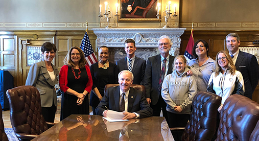 Governor Asa Hutchinson signs Arkansas’ first blockchain legislation embedding in law digital smart contracts