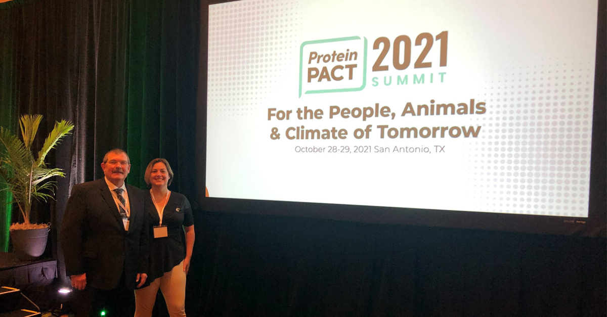 Lyle Helton and Kathy Barbeire at 2021 Protein PACT Summit