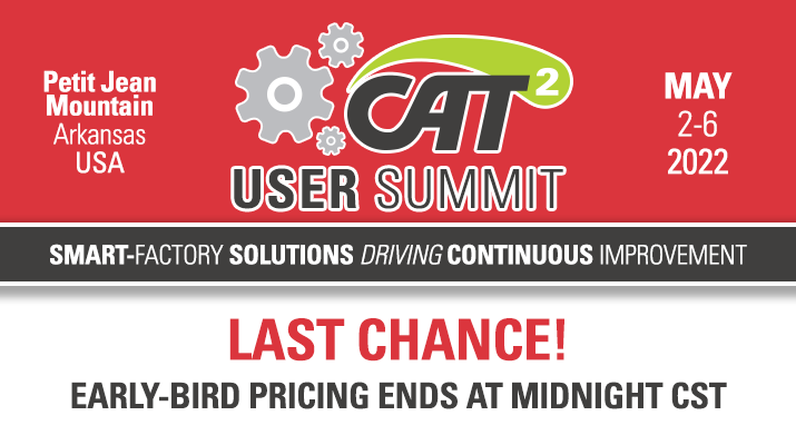 CAT Squared User Summit Early Bird Deadline