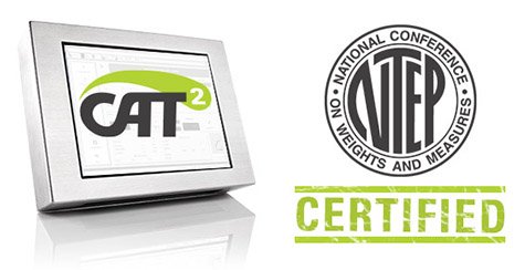 CAT Squared Weigh-and-Label System certified by National Type Evaluation Program (NTEP) meeting regulatory compliance for food manufacturers