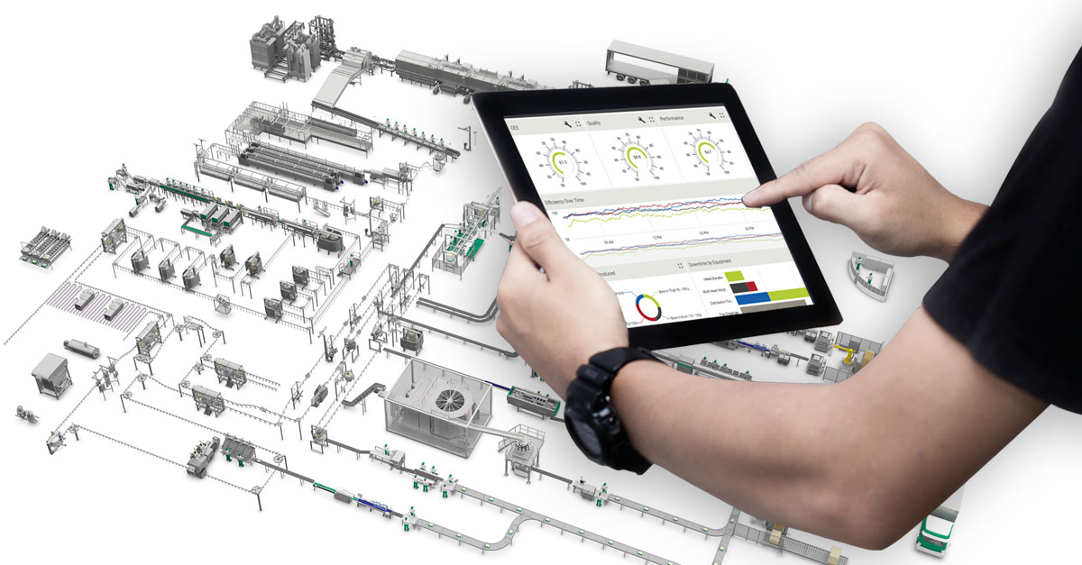 Industry 4.0 technology digitizing plant-floor operations