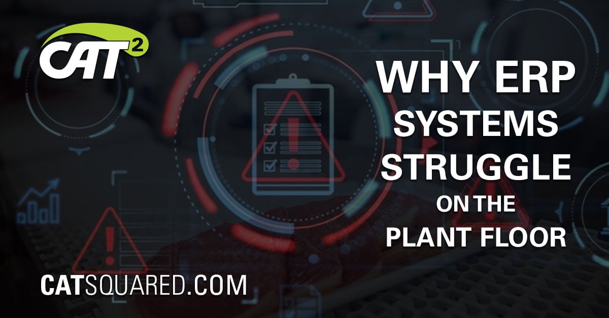 Why ERP systems struggle on the plant floor – CAT Squared blog series about MES for food manufacturing